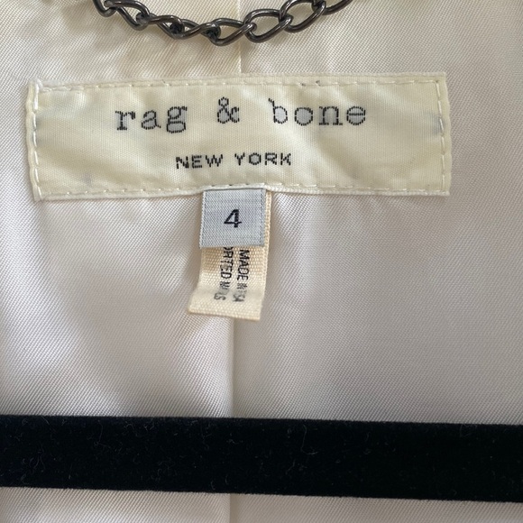 Rag & bone Rylie blazer white size 4 - Picture 2 of 7